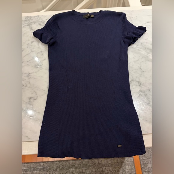 Ted Baker Tops - Ted Baker Dark Blue Short Sleeve Top